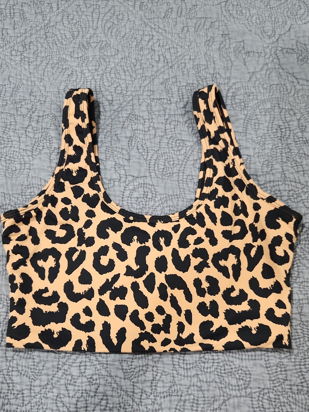 balance athletica kingdom leopard sports bra